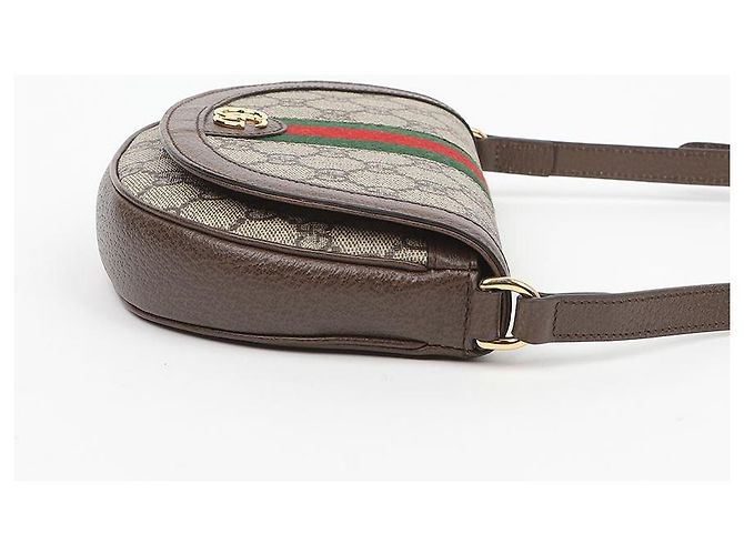 Gucci Borsa a tracolla Mini GG Ophidia Brown - vista 4
