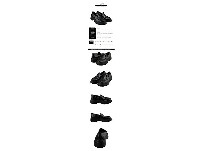 Tod's Mocassini in pelle da donna Nero - vista 2