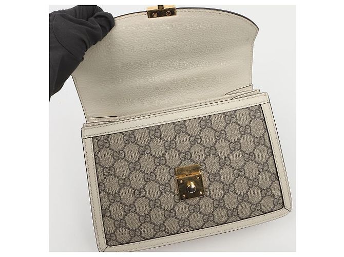 Gucci Borsa Ophidia GG Small Top Handle Bag White - vista 11