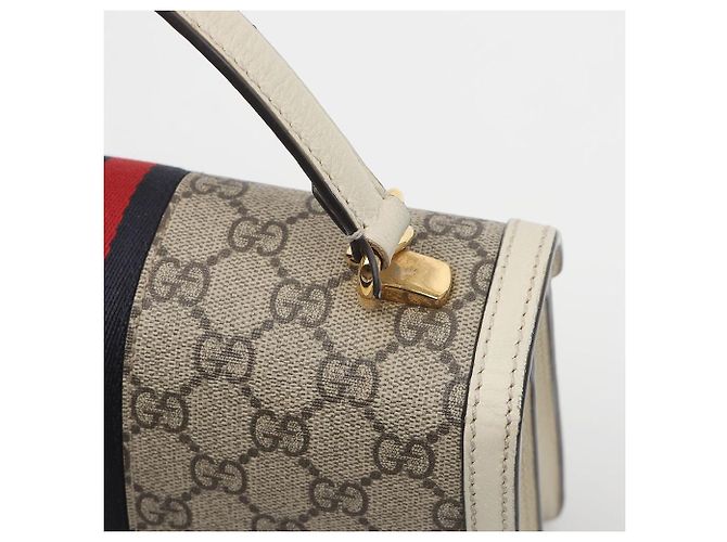 Gucci Borsa Ophidia GG Small Top Handle Bag White - vista 5