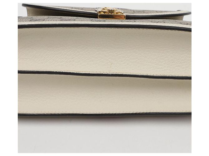 Gucci Borsa Ophidia GG Small Top Handle Bag White - vista 8