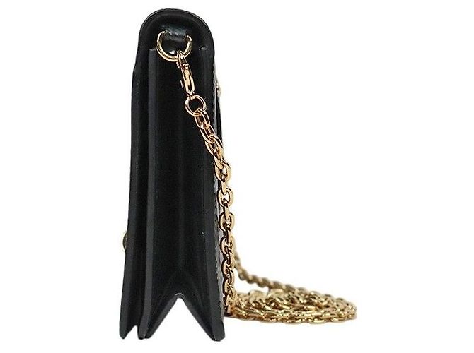 Louis Vuitton Borsa a tracolla Black Epi Twist Belt Chain - vista 2
