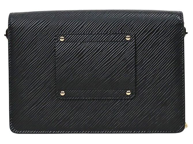 Louis Vuitton Borsa a tracolla Black Epi Twist Belt Chain - vista 3