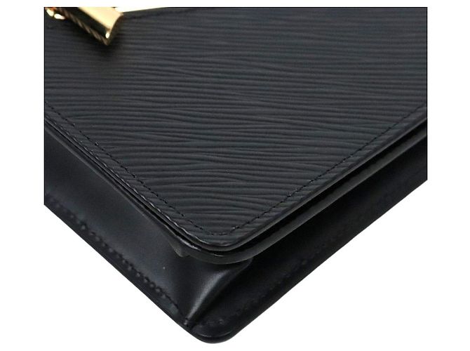 Louis Vuitton Borsa a tracolla Black Epi Twist Belt Chain - vista 5