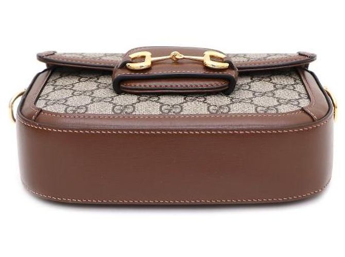 Gucci Mini Borsa a Tracolla e a Spalla Horsebit - vista 6