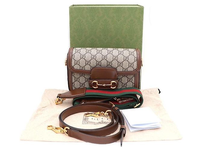 Gucci Mini Borsa a Tracolla e a Spalla Horsebit - vista 9