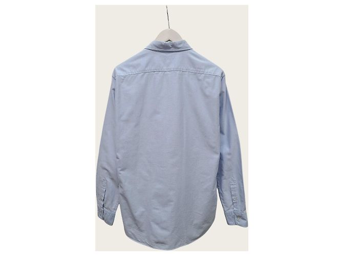 Burberry Hellblaues Hemd mit besticktem Logo - Ansicht 4