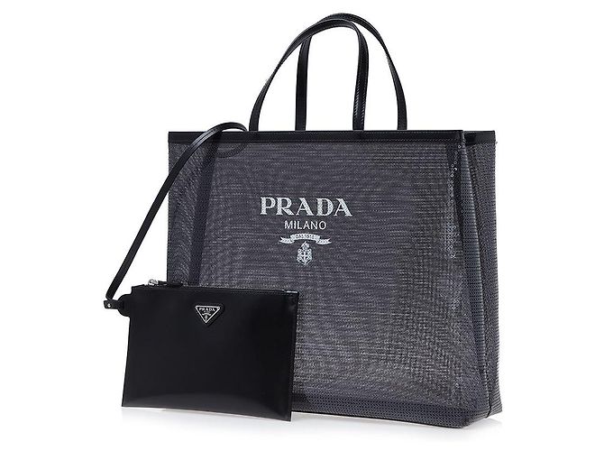 Tote Prada Sequin-Netz-Shopper für Damen (OOO) - Ansicht 2