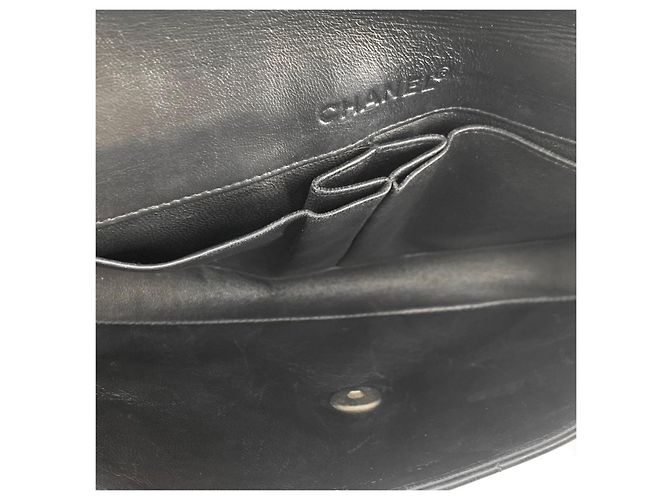 Chanel Borsa a tracolla Patent Chocolate Bar Silver - vista 7
