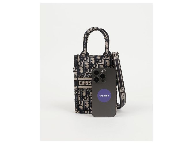 Dior Mini Book Tote Bag Blue - vista 7