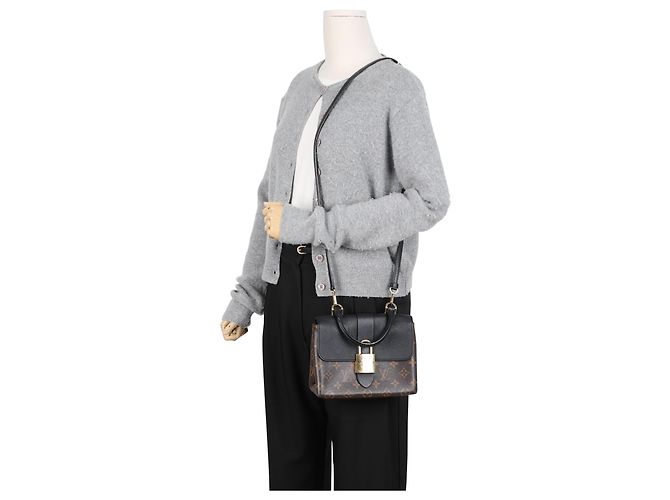 Louis Vuitton Monogram Canvas Tote Schultertasche Schwarz - Ansicht 19