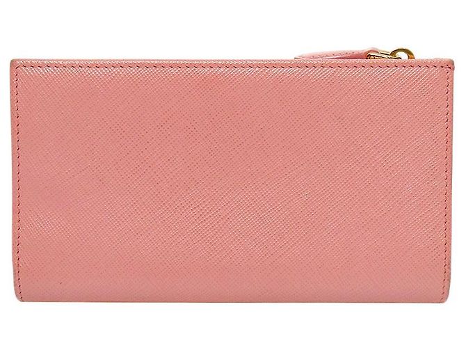 Prada Saffiano Geldbörse aus Leder Rosa - Ansicht 3