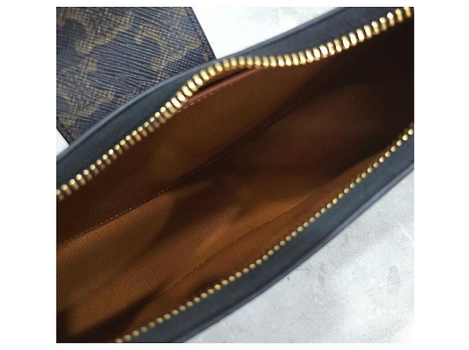 Céline Borsa Triomphe Medium Canvas Tan - vista 7