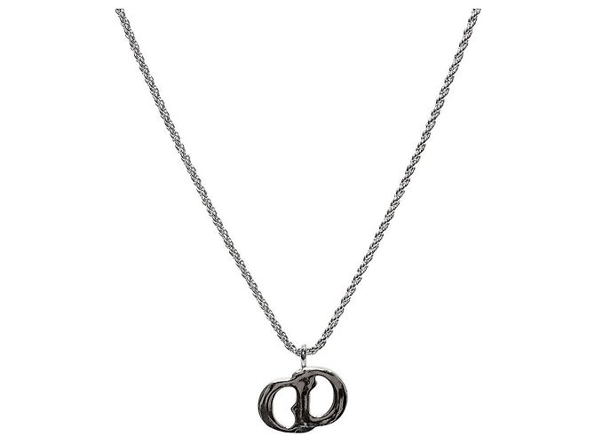 Collar Dior plata - vista 2