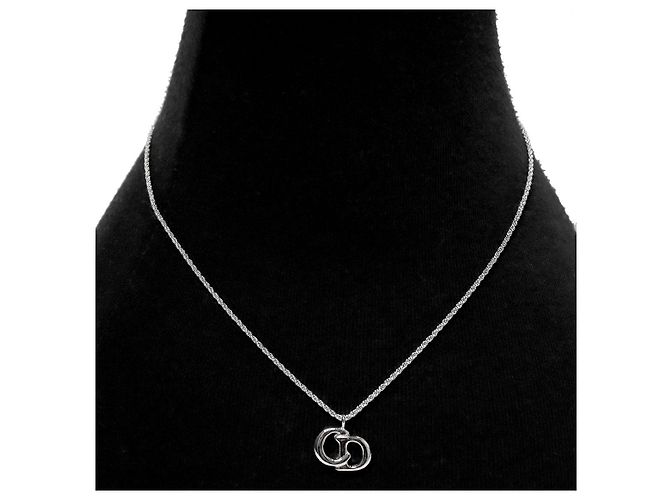 Collar Dior plata - vista 5