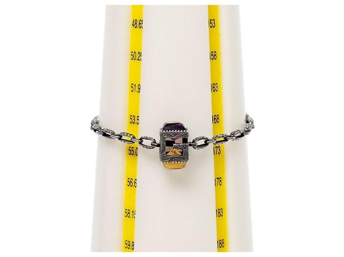 Gucci Square Cube Silver Bracelet - view 5