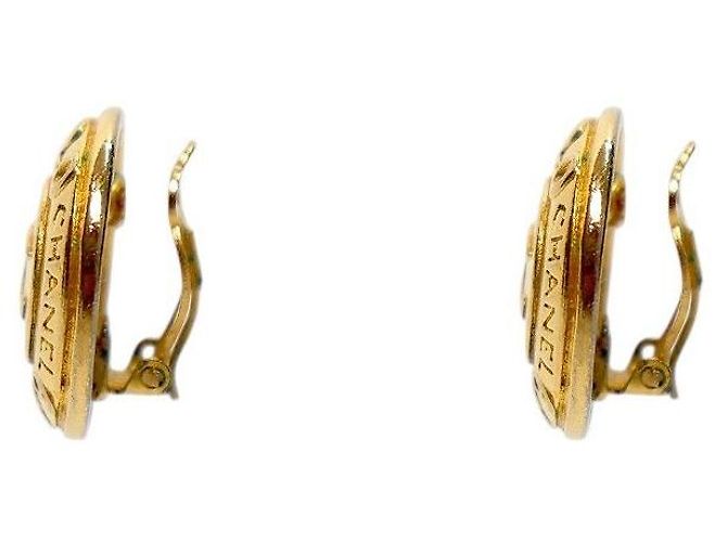 Chanel Pendientes redondos CC Gold - vista 2