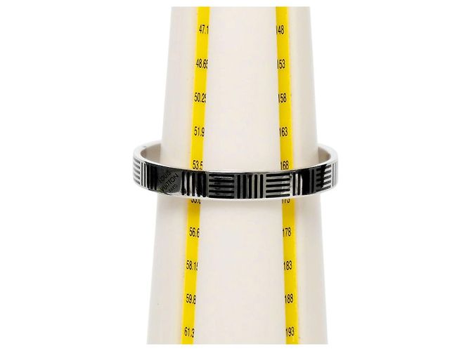 Louis Vuitton Bracciale Rigido Damier Silver - vista 7