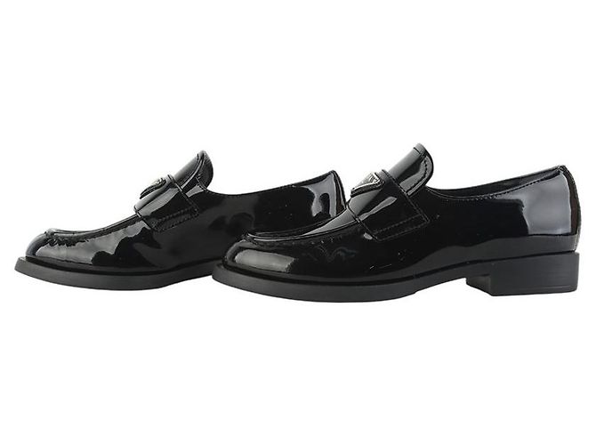 Prada Mocassini in pelle spazzolata con logo triangolare Taglia - vista 5