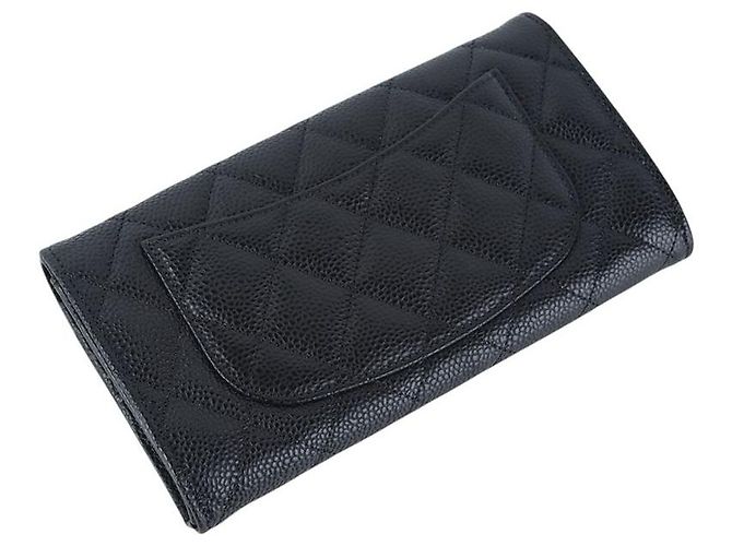 Chanel Cartera con solapa para mujer Classic Caviar Silver - vista 3