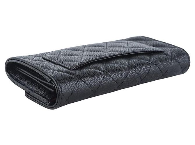 Chanel Cartera con solapa para mujer Classic Caviar Silver - vista 5