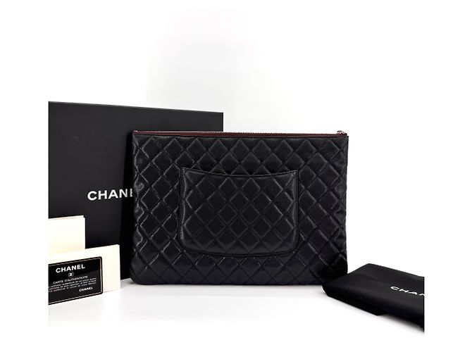 Chanel Clutch Caviar Classic Large Case - vista 2