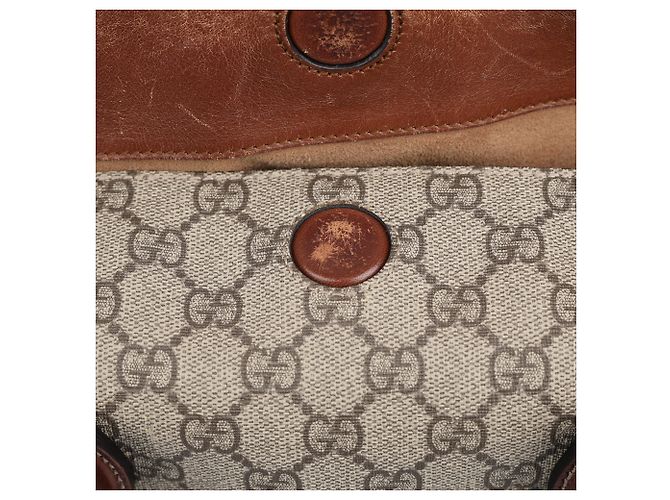 Gucci Borsa Tote e a tracolla GG Supreme Canvas Brown - vista 24