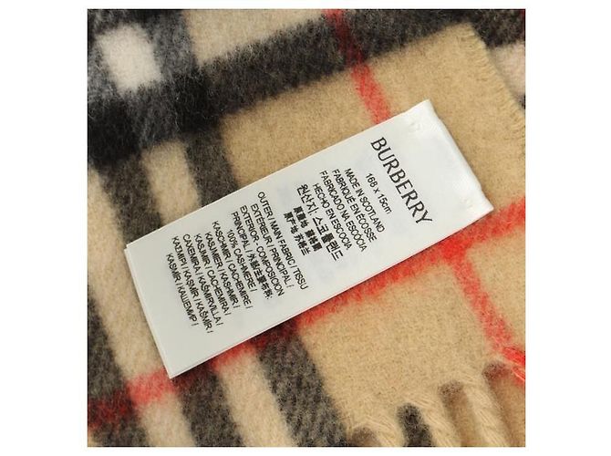 Burberry Slim-Kaschmirschal mit Karomuster - Ansicht 3