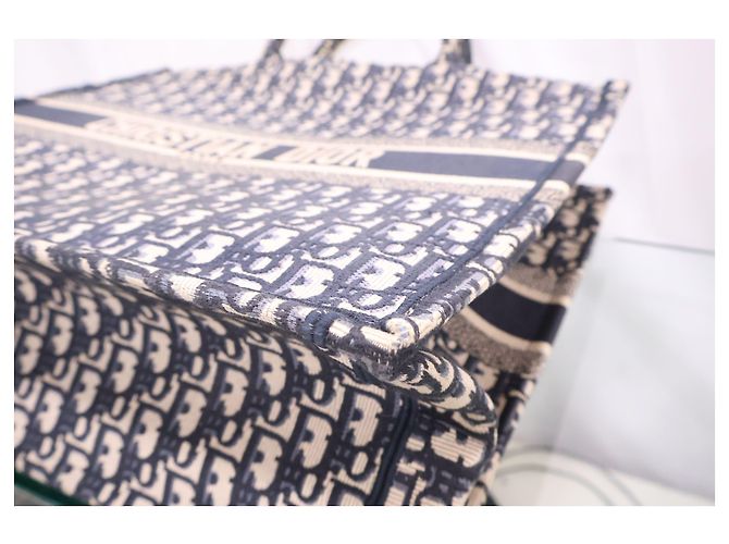 Dior Book Tote Large Ricamato Oblique - vista 10