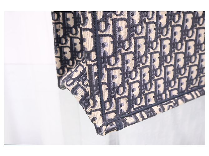Dior Book Tote Large Ricamato Oblique - vista 7