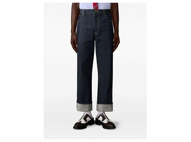 Thom Browne Pantaloni in denim selvage - vista 6
