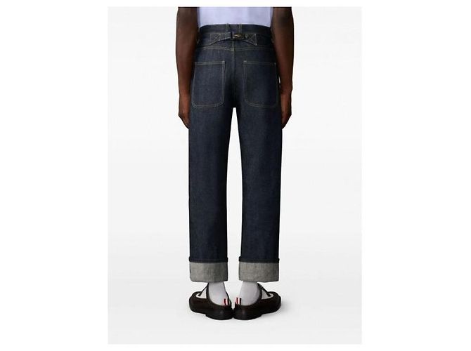 Thom Browne Pantaloni in denim selvage - vista 7