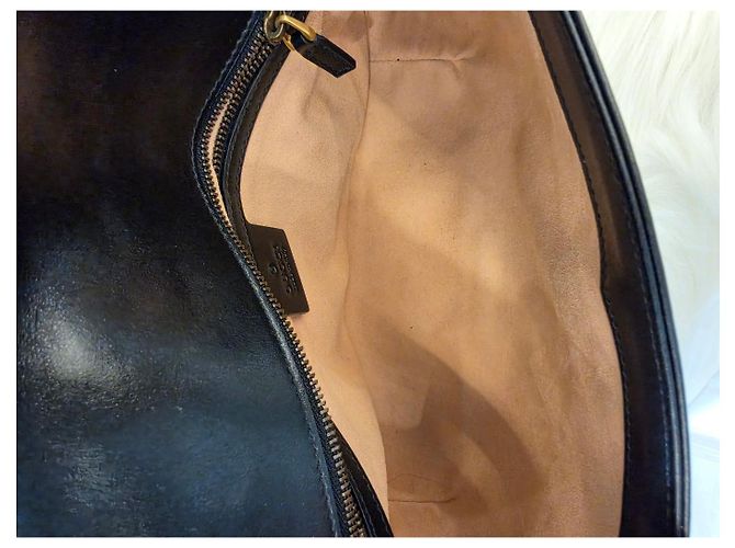 Gucci Borsa a spalla Small GG Marmont Matelassé Black - vista 12