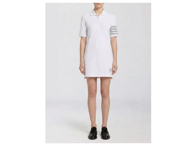 Thom Browne Vestido polo Bar de piqué texturizado - vista 4