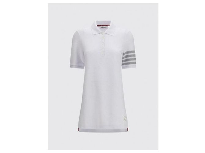 Thom Browne Vestido polo Bar de piqué texturizado - vista 5