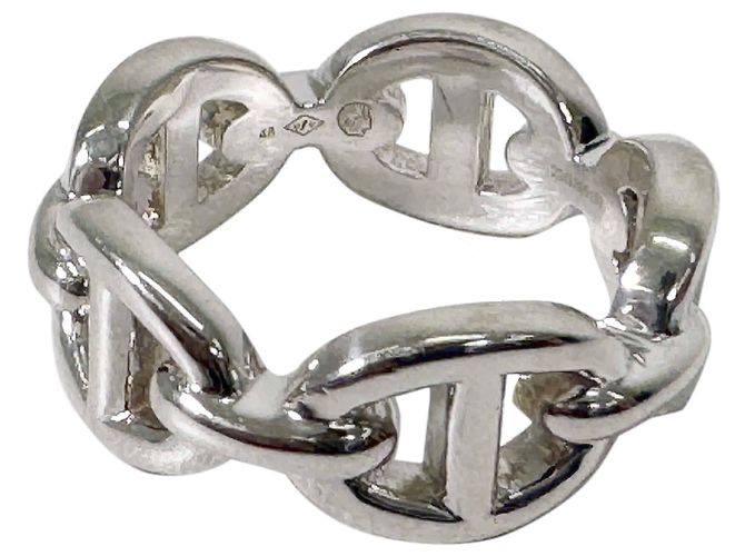 Hermès Chandale Chain Ring Small Silver - view 10