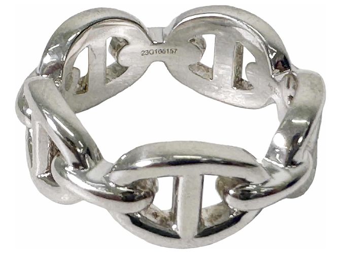 Hermès Chandale Chain Ring Small Silver - view 11