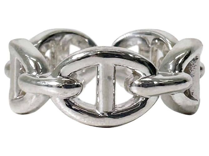 Hermès Chandale Chain Ring Small Silver - view 2