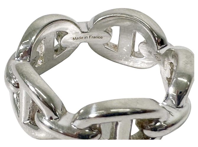Hermès Chandale Chain Ring Small Silver - view 7