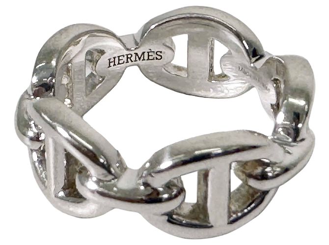 Hermès Chandale Chain Ring Small Silver - view 9