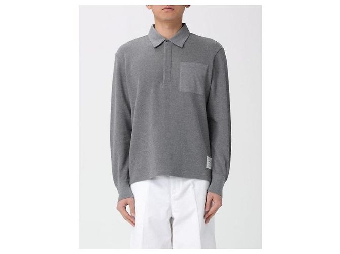 Thom Browne Rugby- Polo aus Baumwolltextur - Ansicht 4