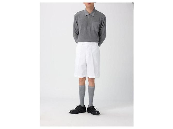 Thom Browne Rugby- Polo aus Baumwolltextur - Ansicht 5