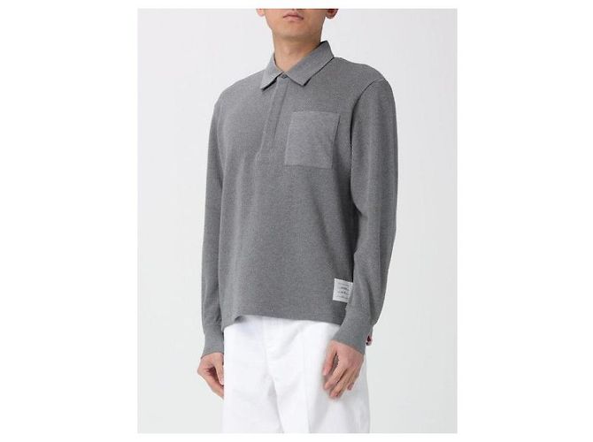 Thom Browne Rugby- Polo aus Baumwolltextur - Ansicht 7