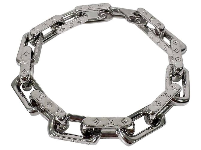 Louis Vuitton Bracelete de corrente Monogram Large Silver - vista 2