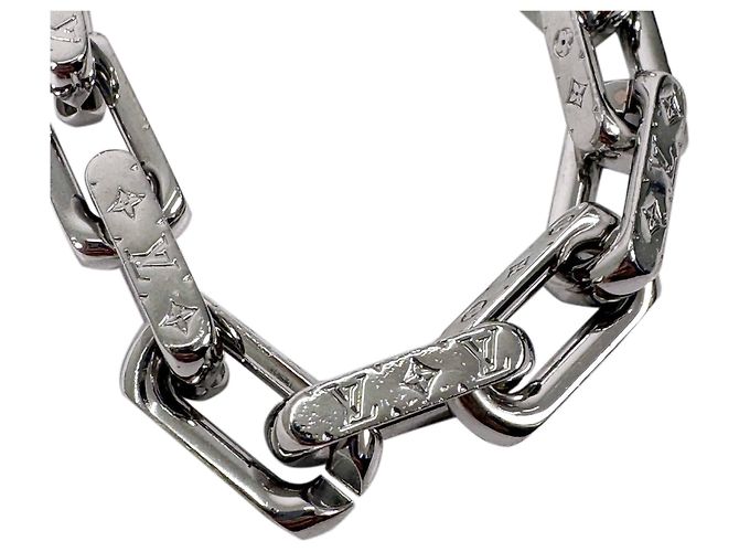 Louis Vuitton Bracelete de corrente Monogram Large Silver - vista 7