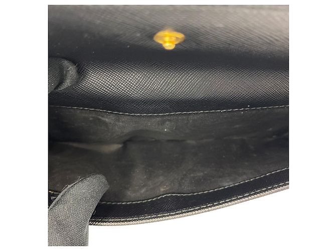 Prada Saffiano Leder-Klappbörse mit Metall-Logo - Ansicht 18