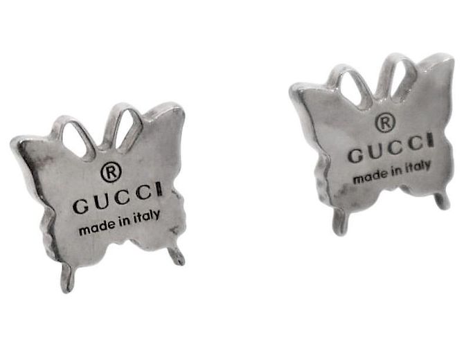 Gucci Orecchini a farfalla in argento - vista 4