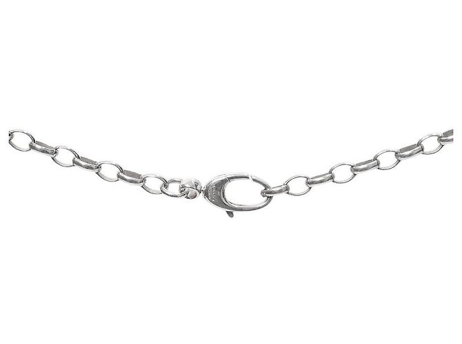 Gucci Collana in Argento a Cerchi Intrecciati - vista 4