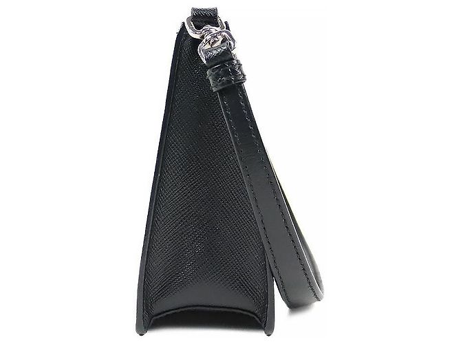 Prada Mini borsa a tracolla in Saffiano nero - vista 2
