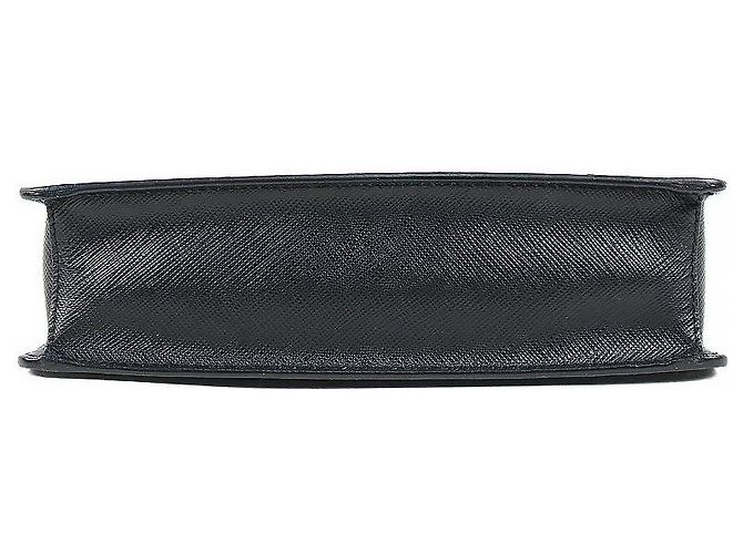 Prada Mini borsa a tracolla in Saffiano nero - vista 4
